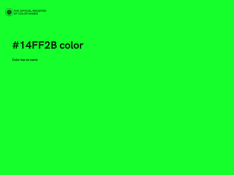 #14FF2B color image