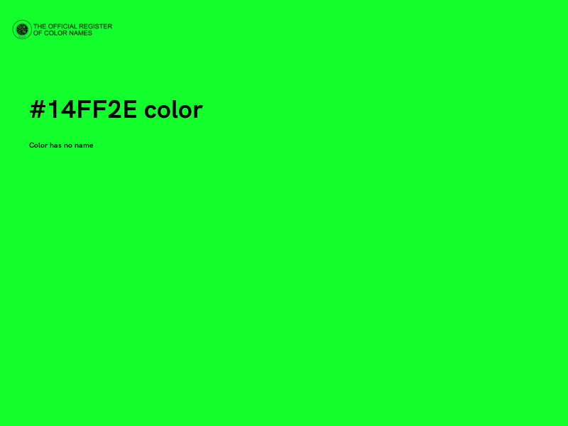 #14FF2E color image