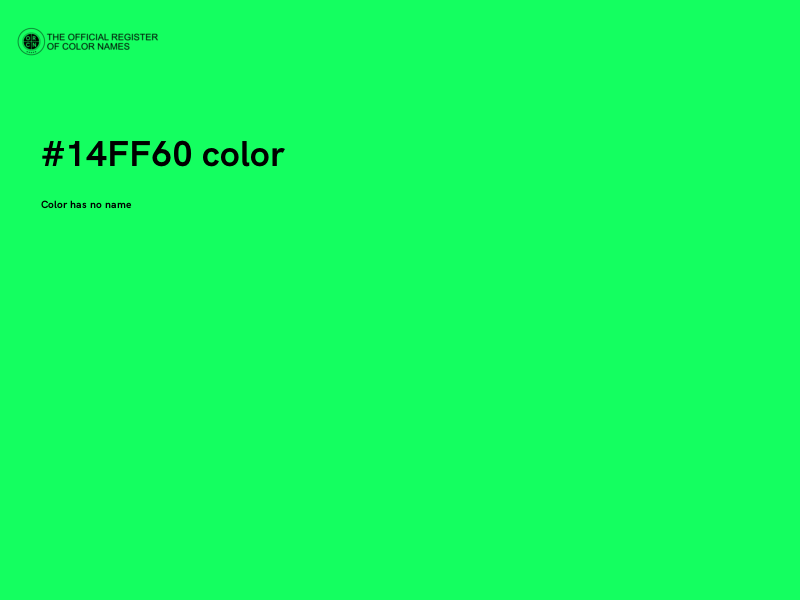 #14FF60 color image