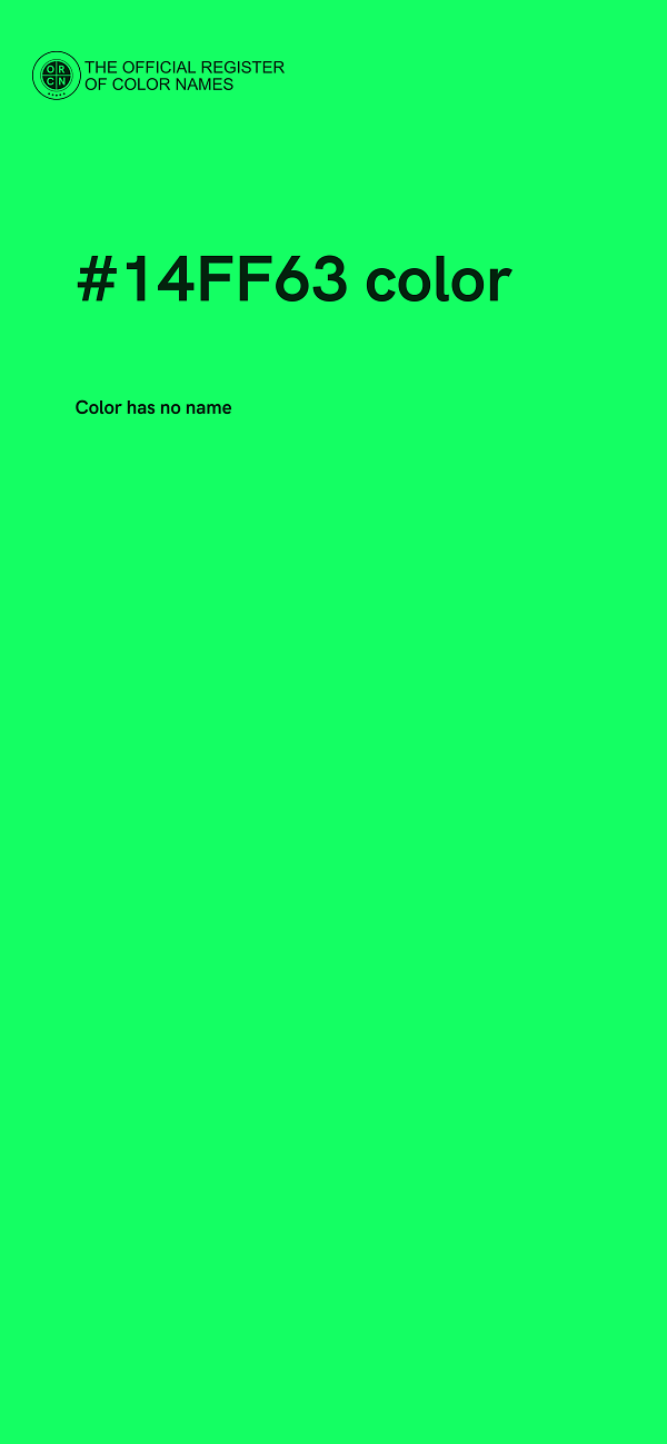 #14FF63 color image
