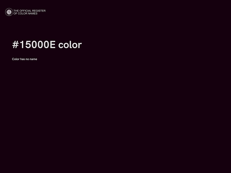 #15000E color image