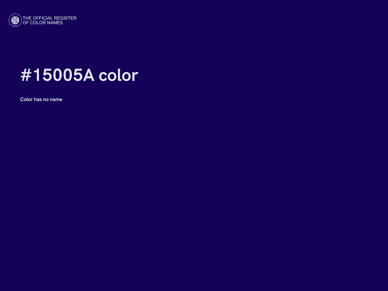 #15005A color image