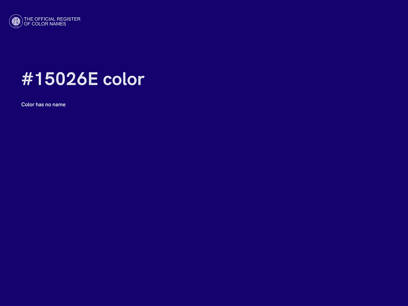 #15026E color image