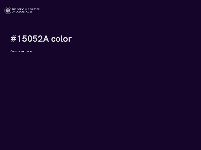 #15052A color image