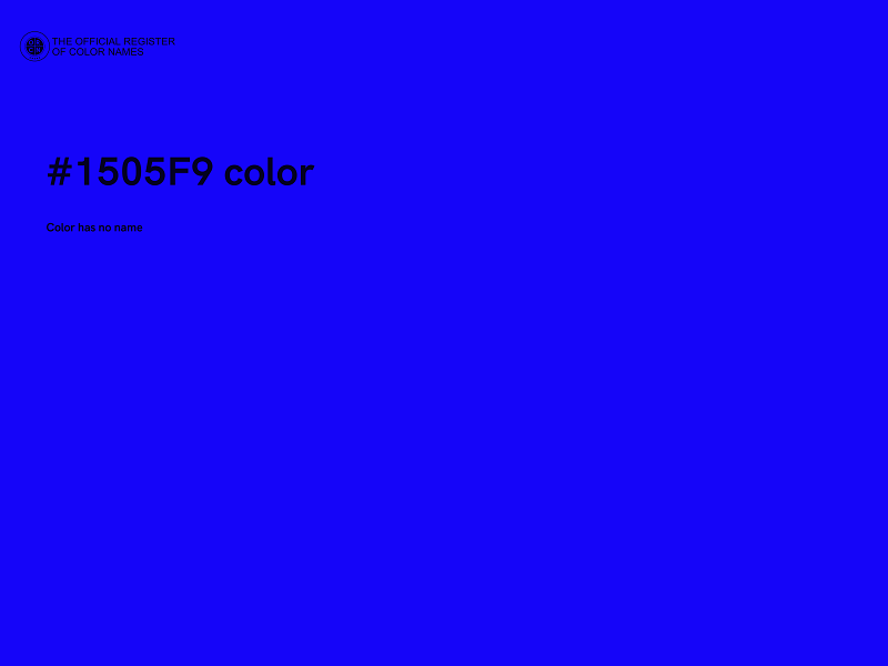 #1505F9 color image