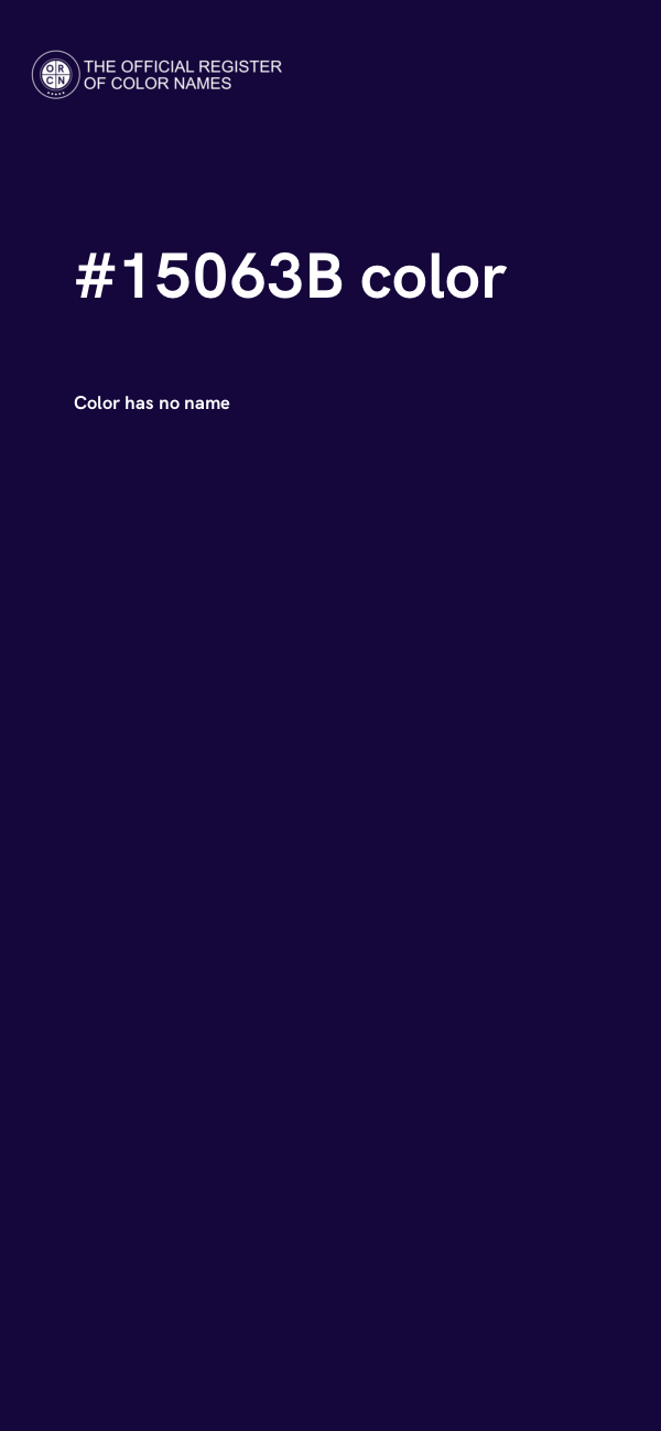 #15063B color image