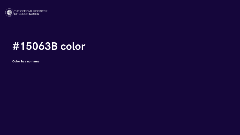 #15063B color image