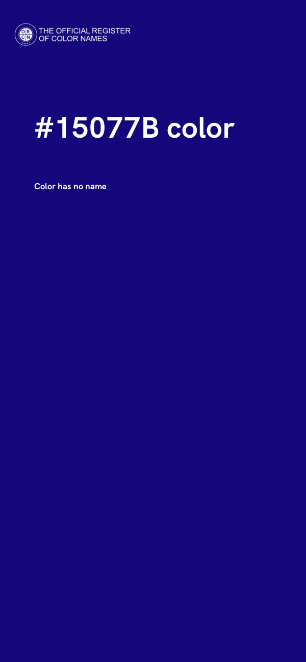 #15077B color image