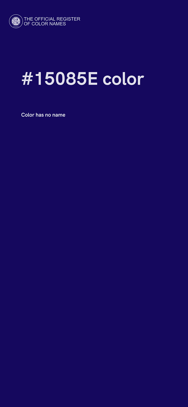 #15085E color image