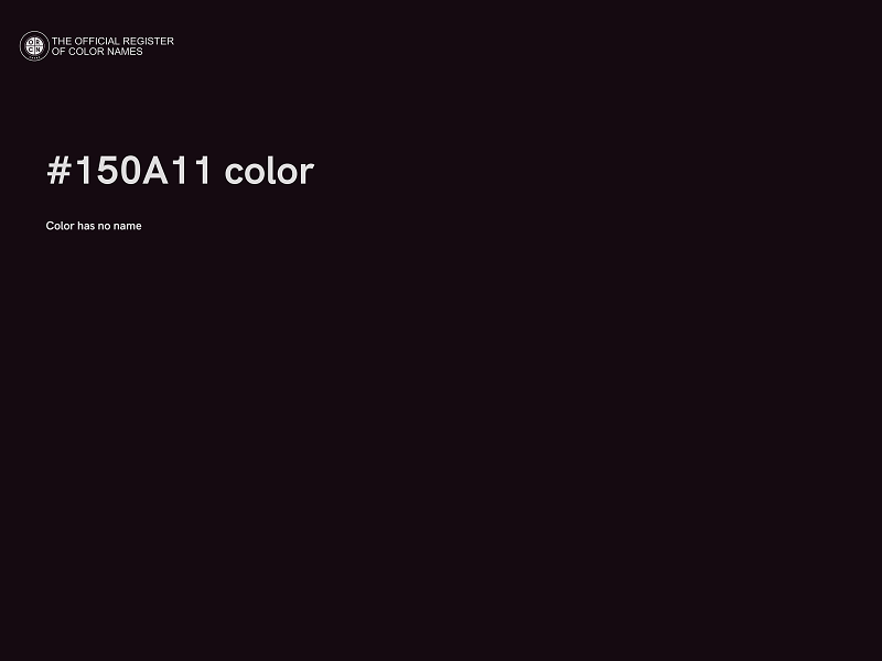#150A11 color image