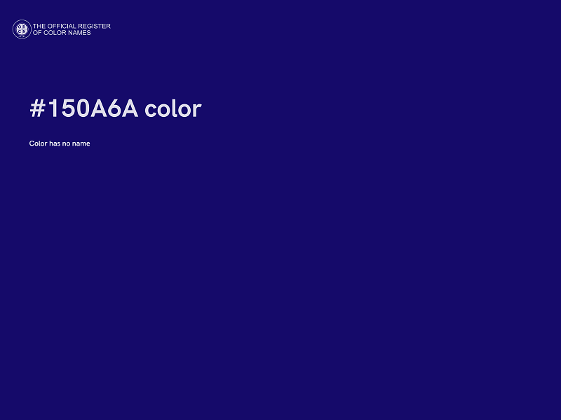 #150A6A color image