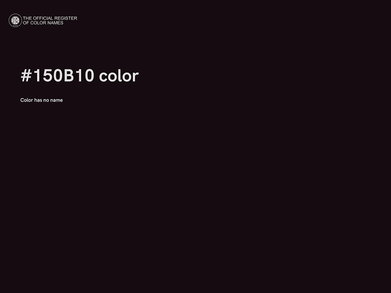 #150B10 color image