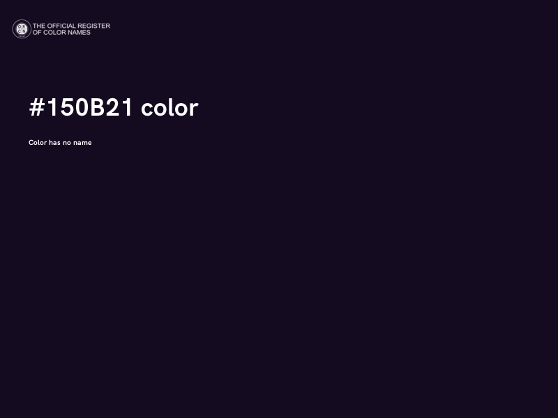 #150B21 color image