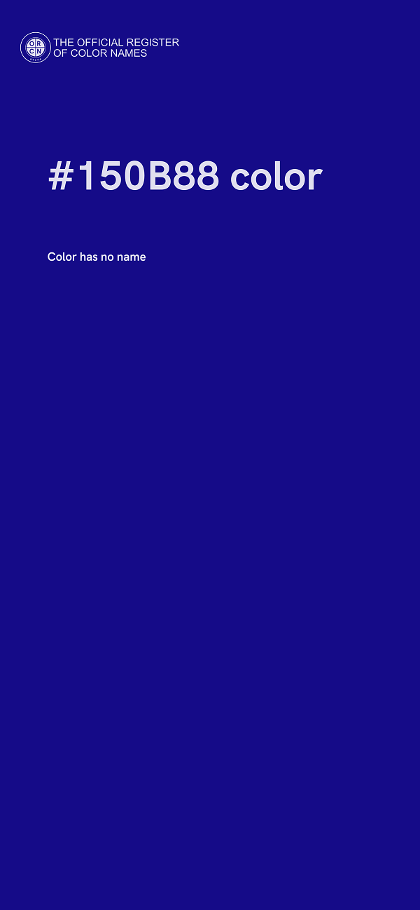 #150B88 color image