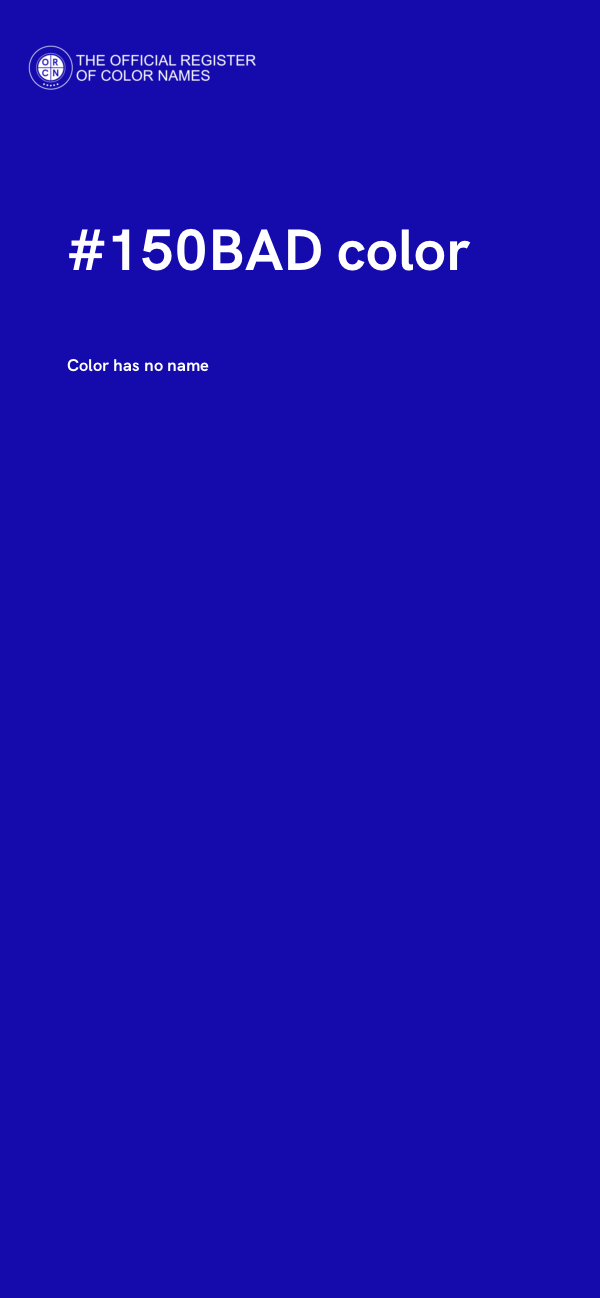 #150BAD color image
