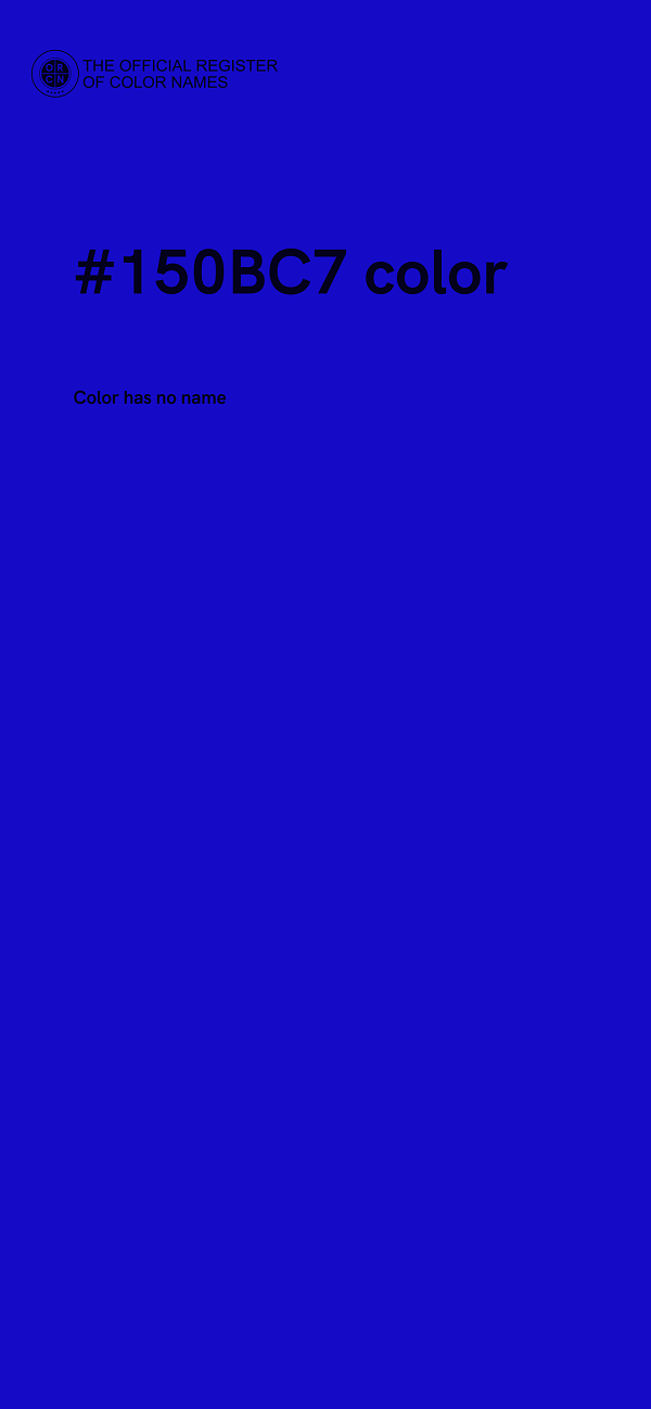 #150BC7 color image