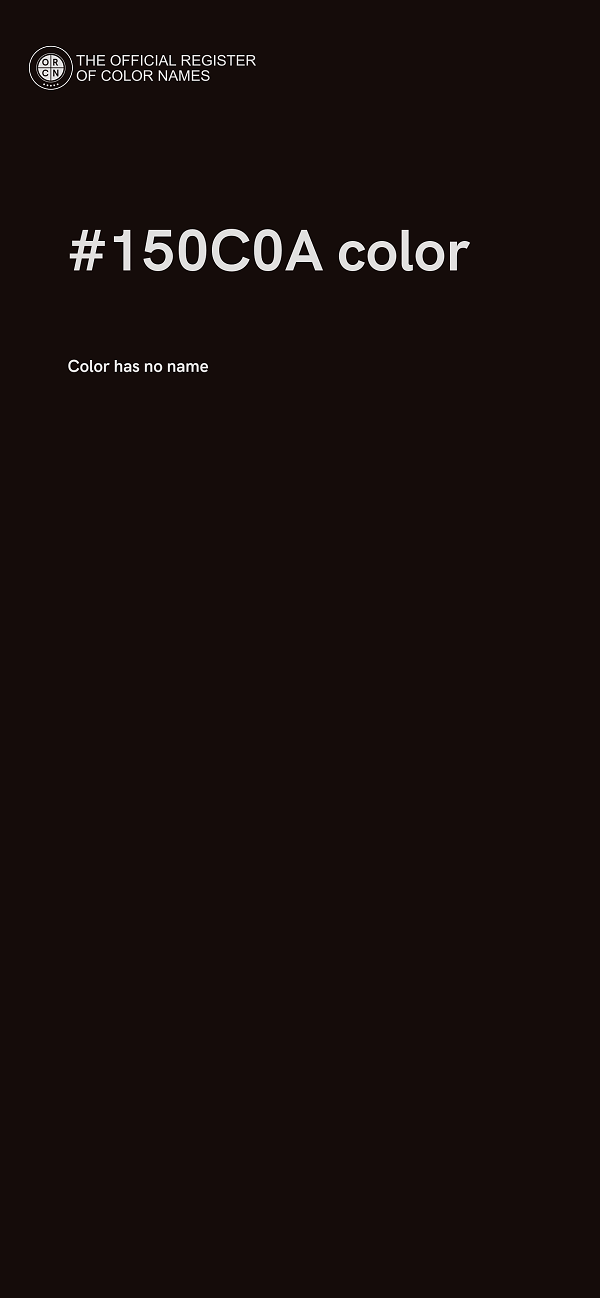 #150C0A color image