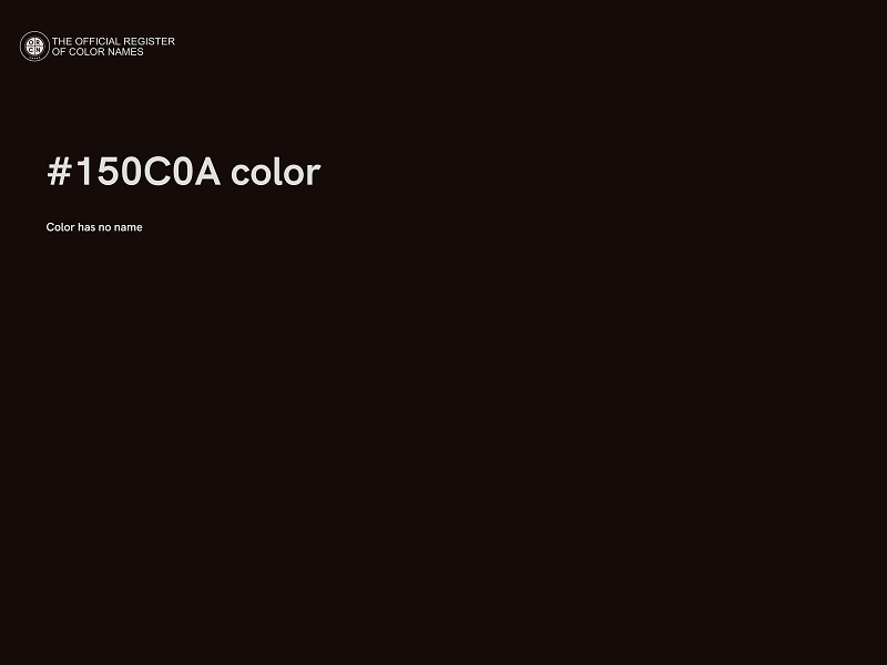 #150C0A color image