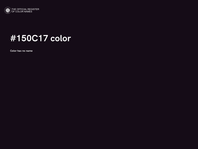 #150C17 color image