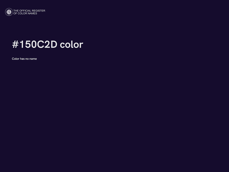 #150C2D color image