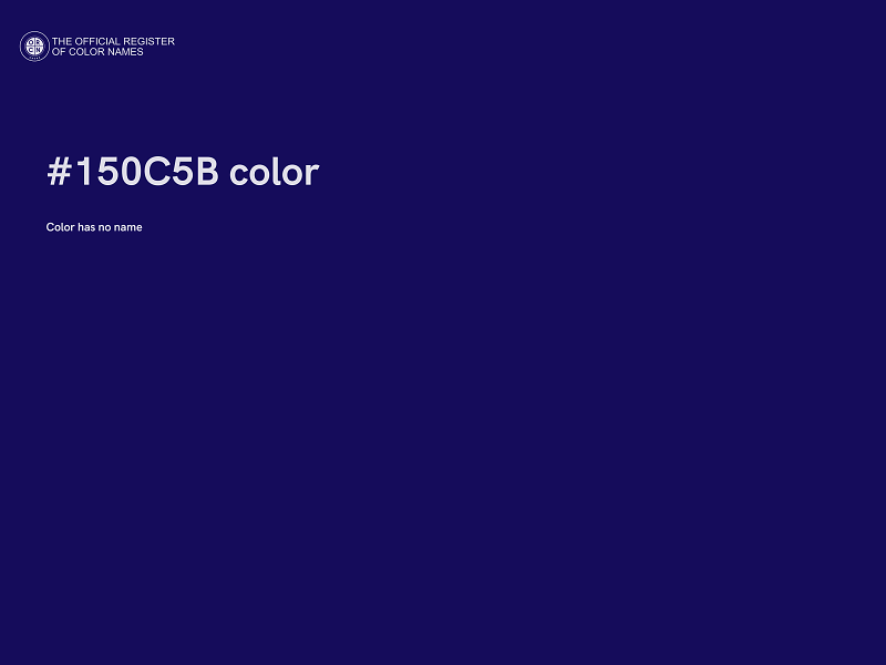 #150C5B color image