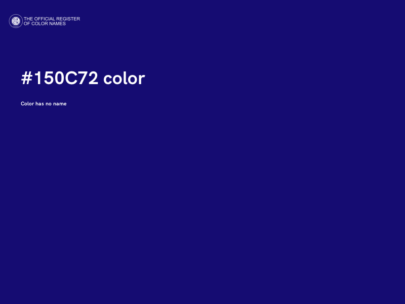#150C72 color image