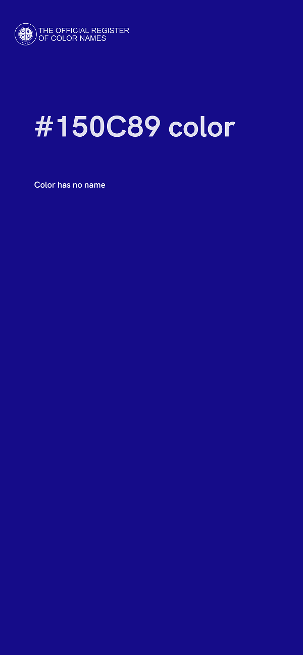 #150C89 color image