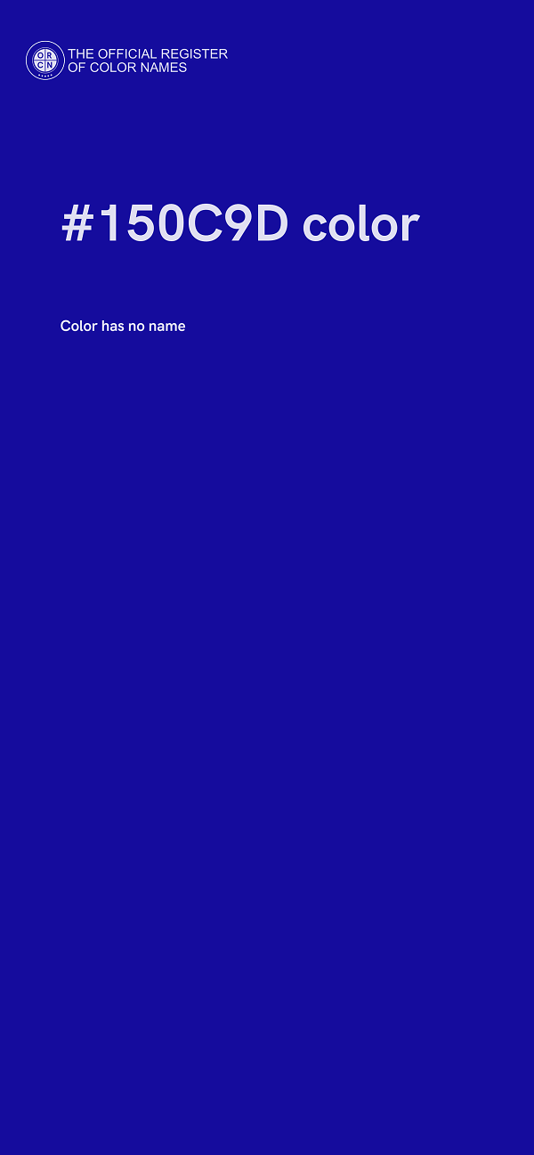 #150C9D color image
