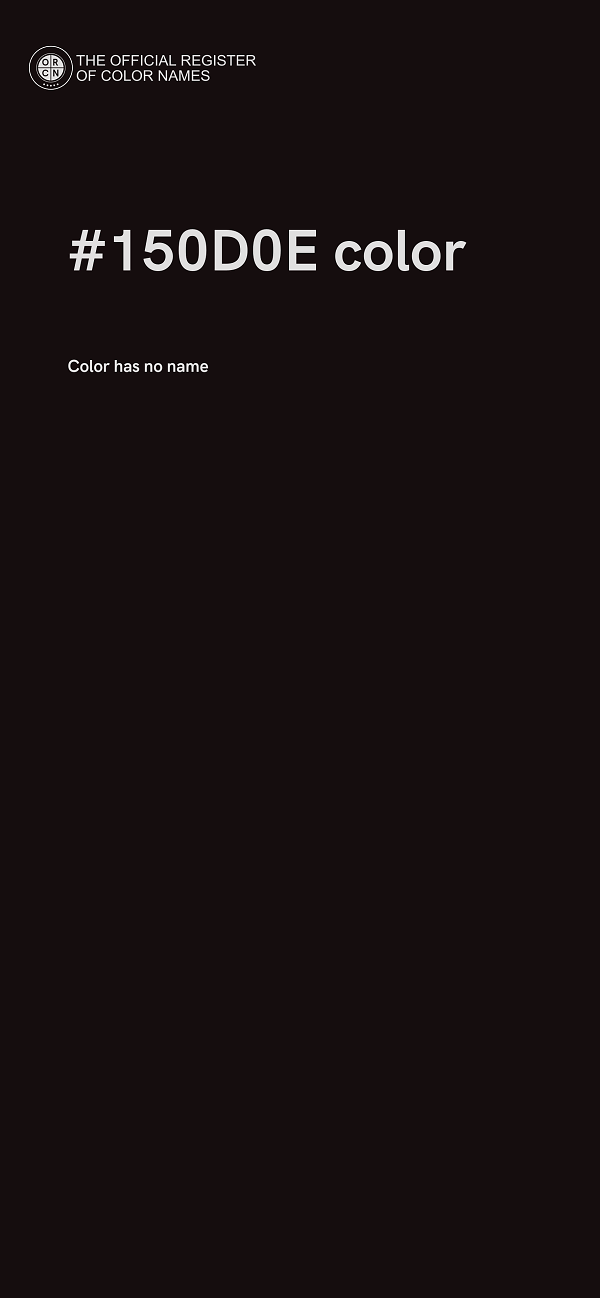 #150D0E color image