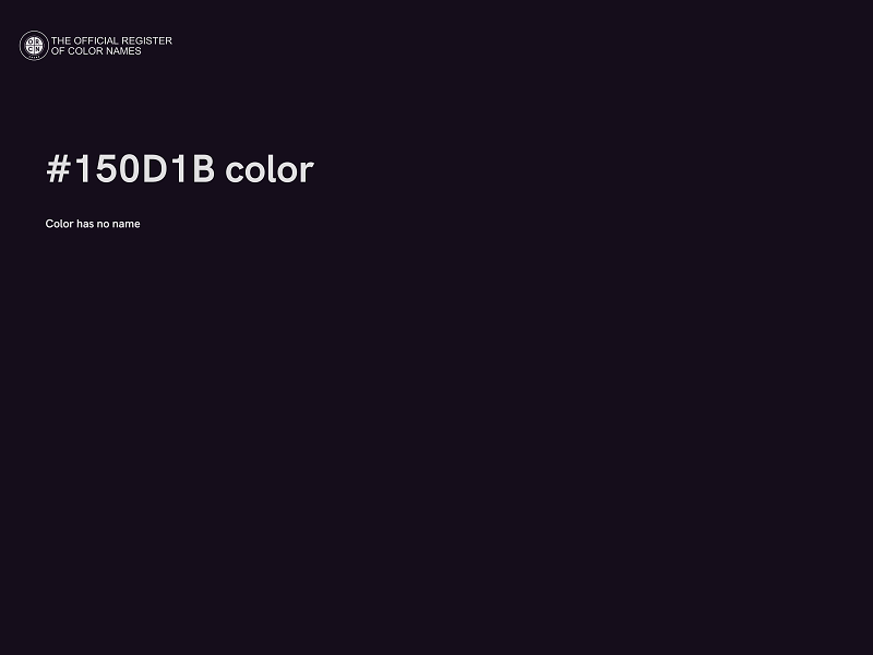 #150D1B color image