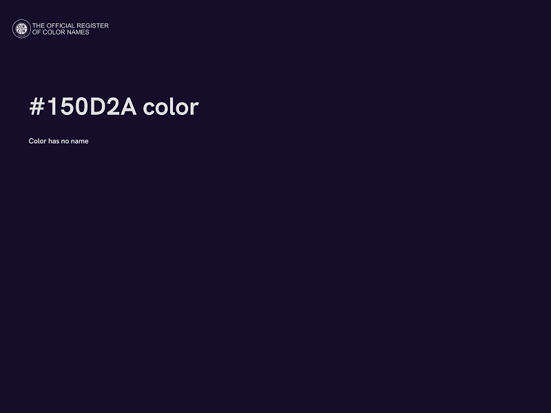 #150D2A color image