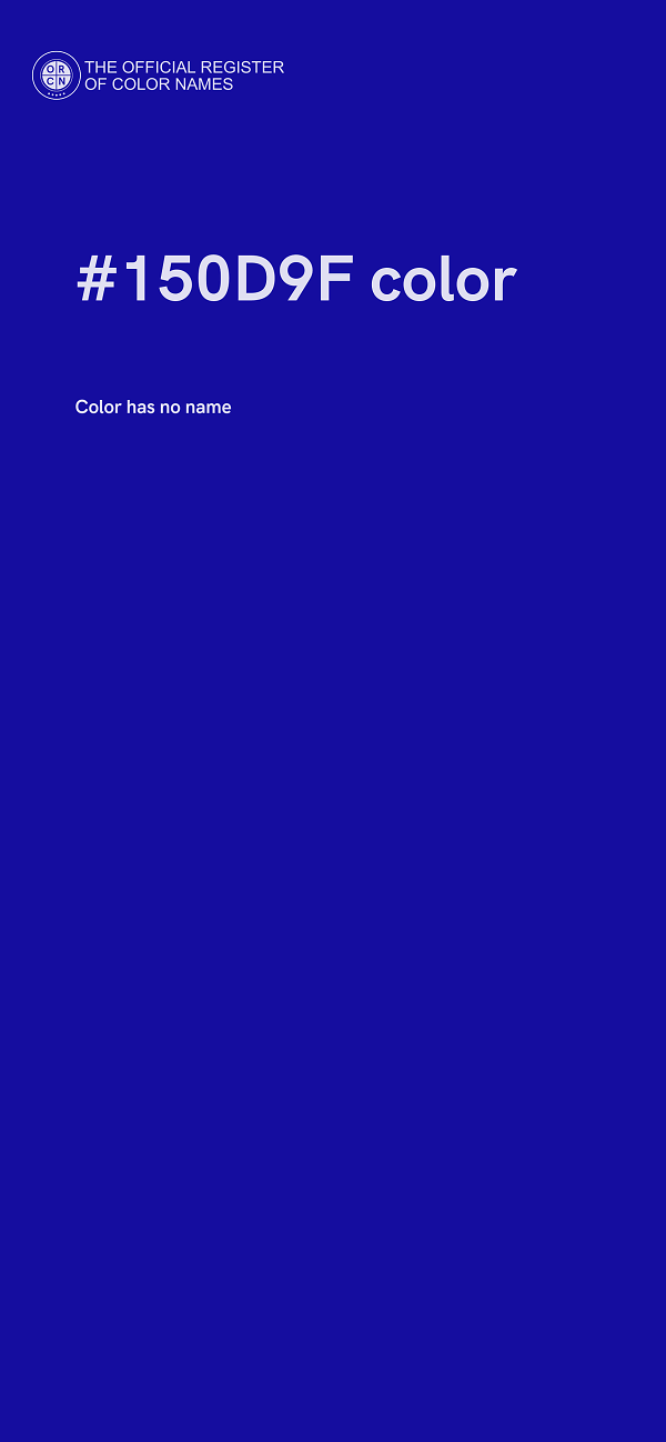 #150D9F color image