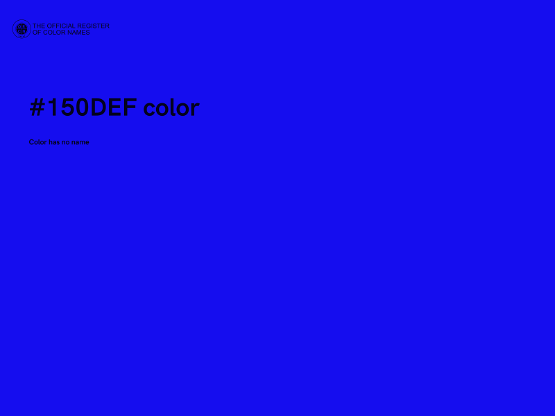 #150DEF color image