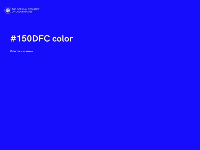#150DFC color image