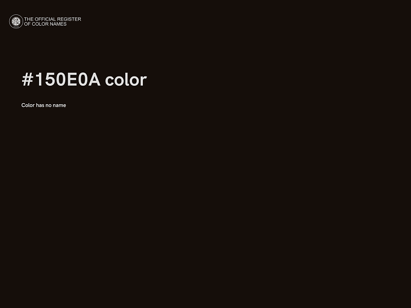 #150E0A color image
