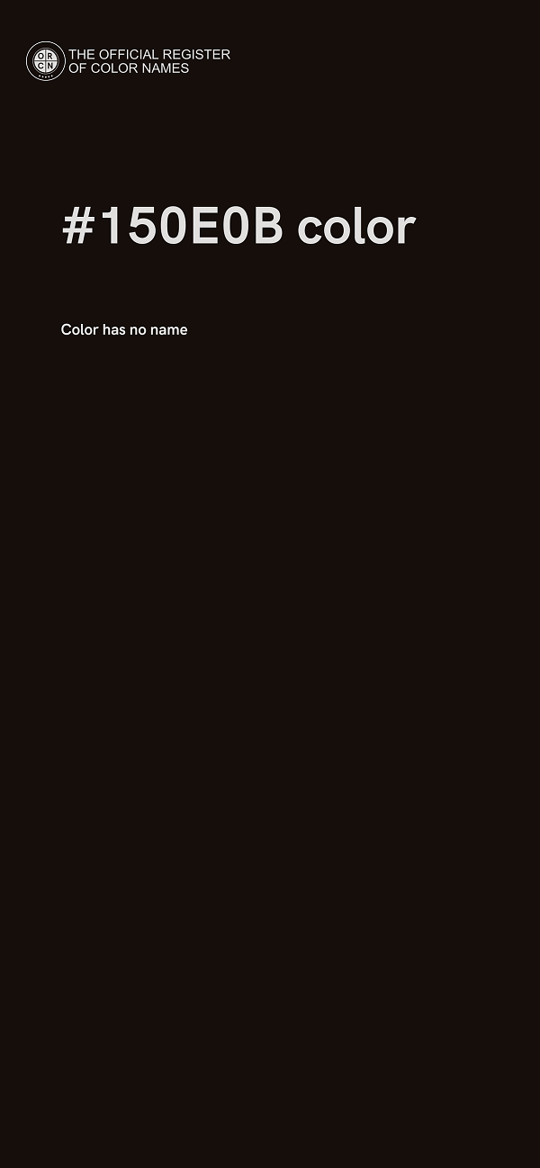 #150E0B color image