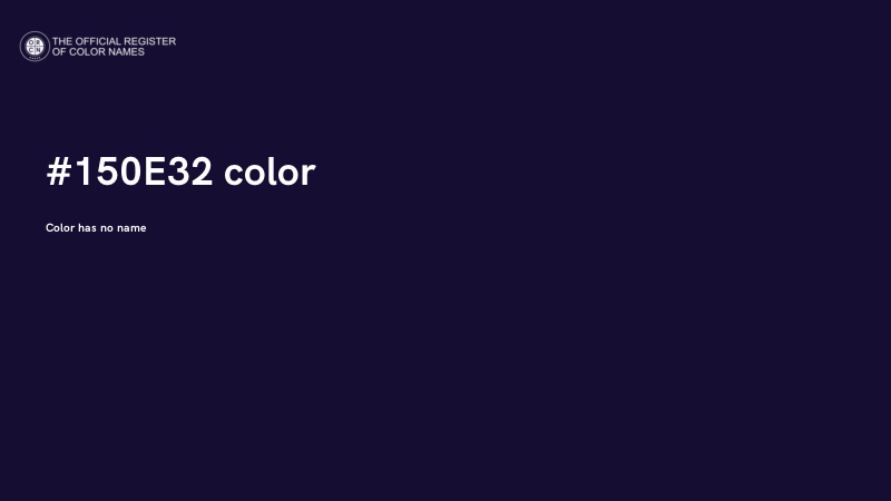 #150E32 color image