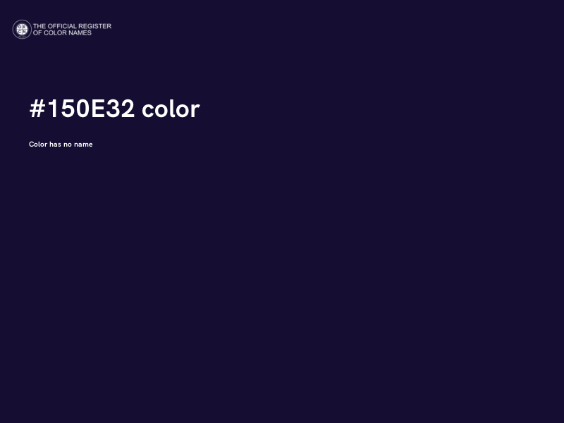 #150E32 color image