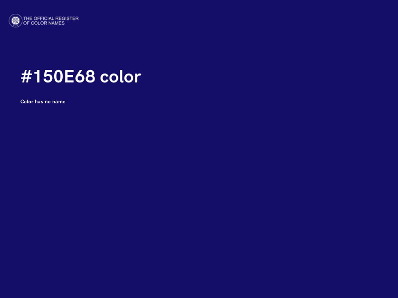 #150E68 color image