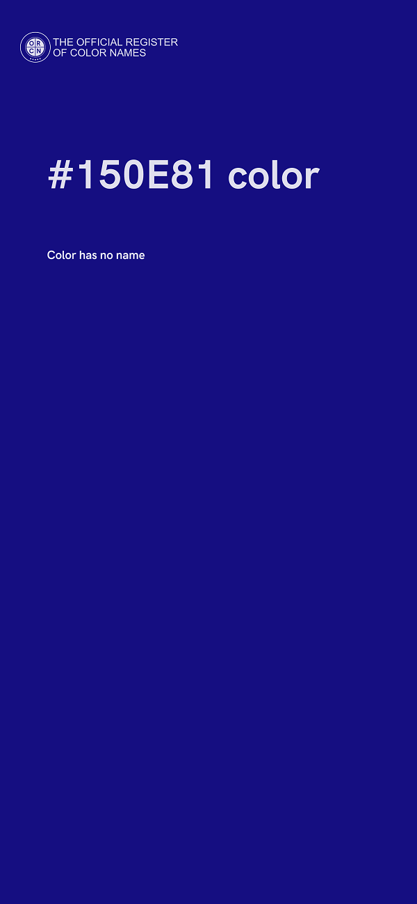 #150E81 color image
