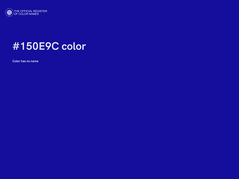 #150E9C color image