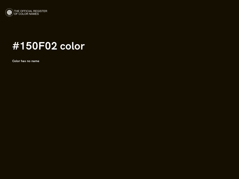 #150F02 color image