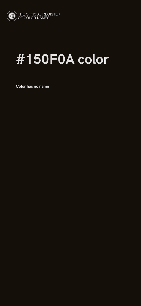 #150F0A color image