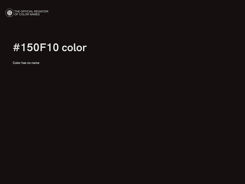 #150F10 color image