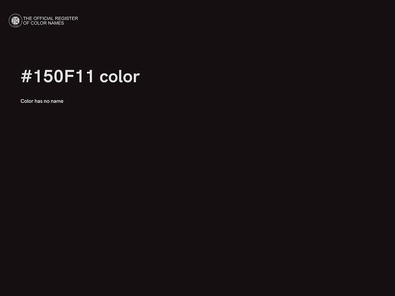 #150F11 color image