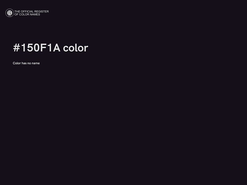 #150F1A color image