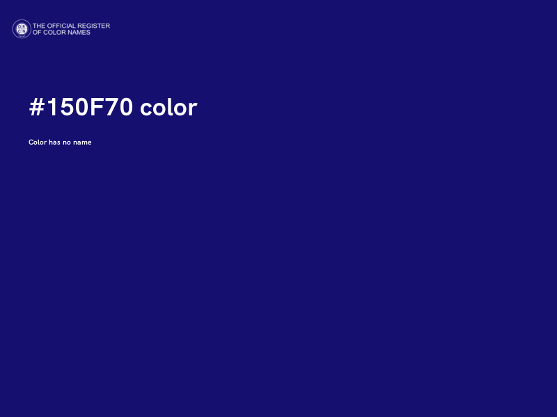 #150F70 color image