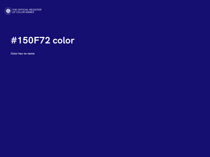#150F72 color image