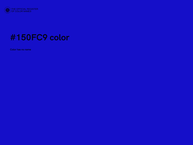 #150FC9 color image