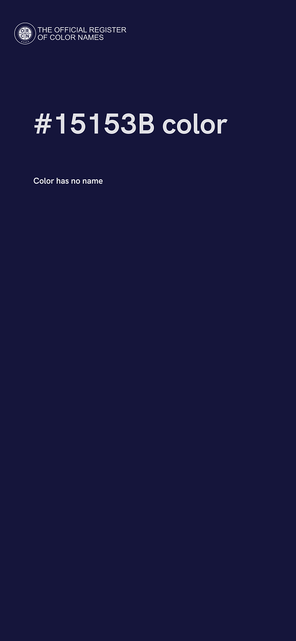 #15153B color image